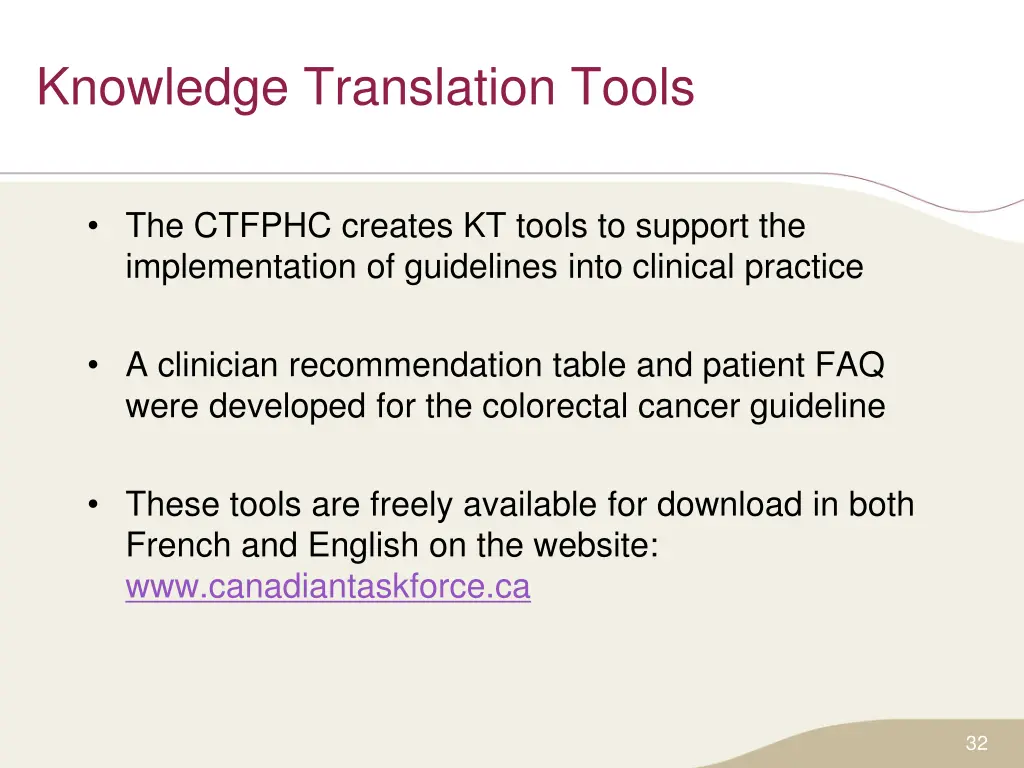 knowledge translation tools