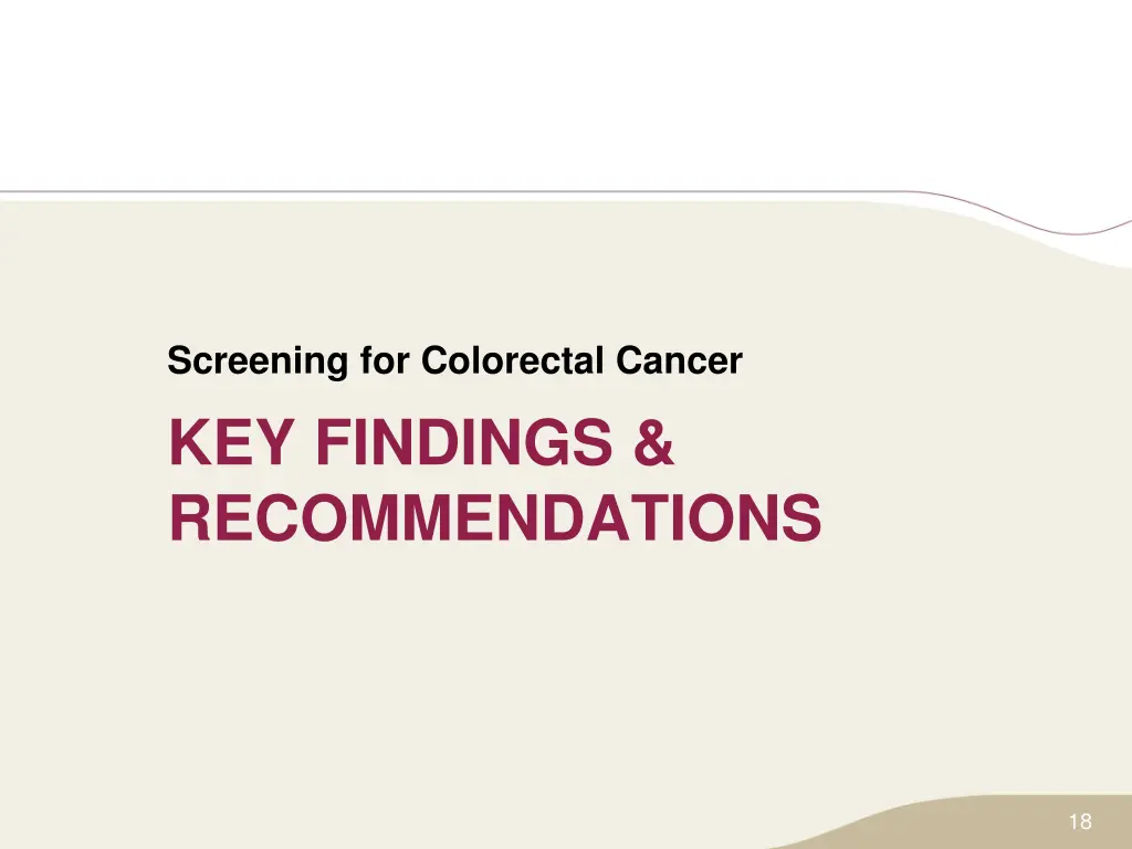 screening for colorectal cancer 2