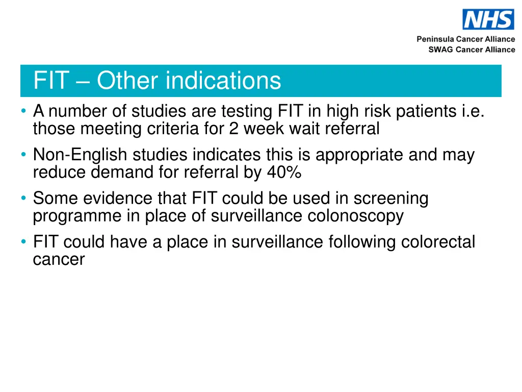 fit other indications a number of studies
