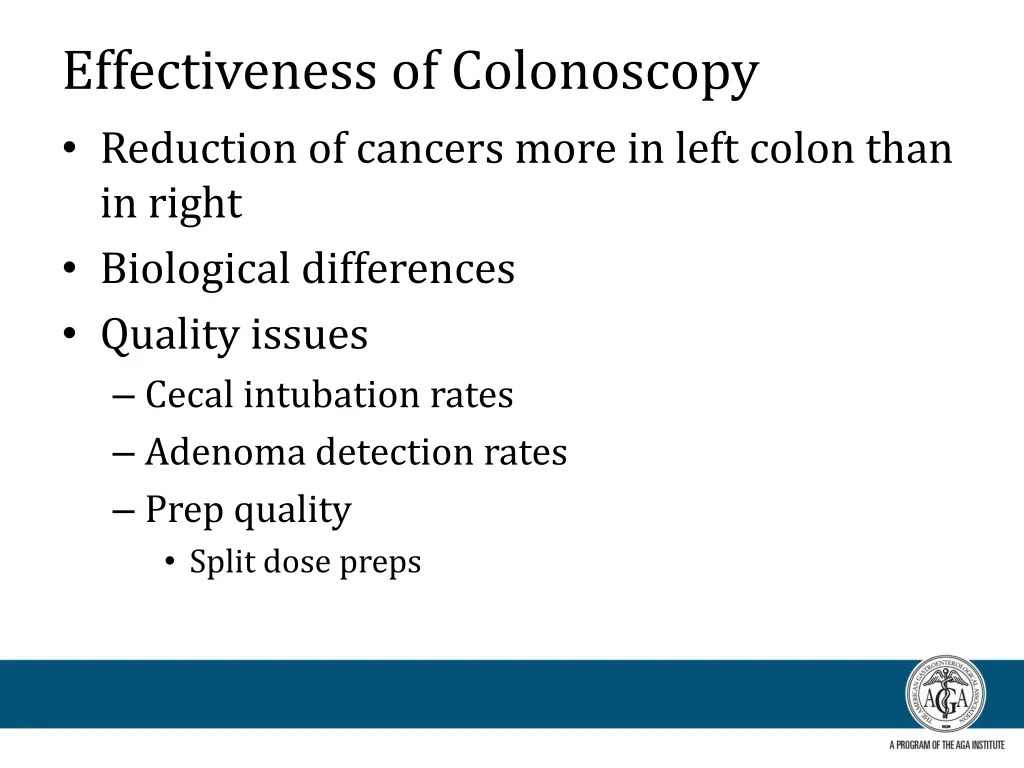 effectiveness of colonoscopy reduction of cancers