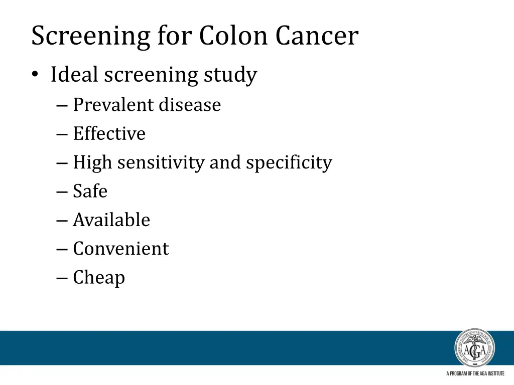 screening for colon cancer ideal screening study