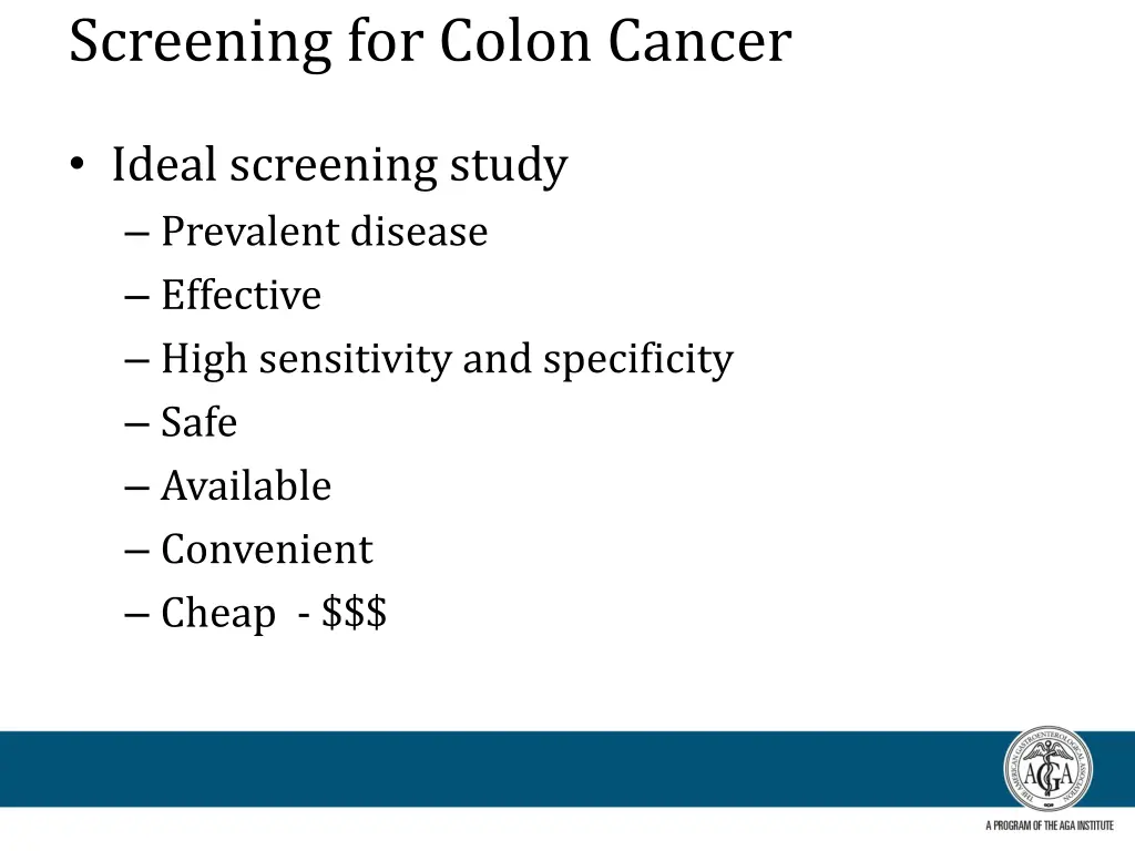 screening for colon cancer