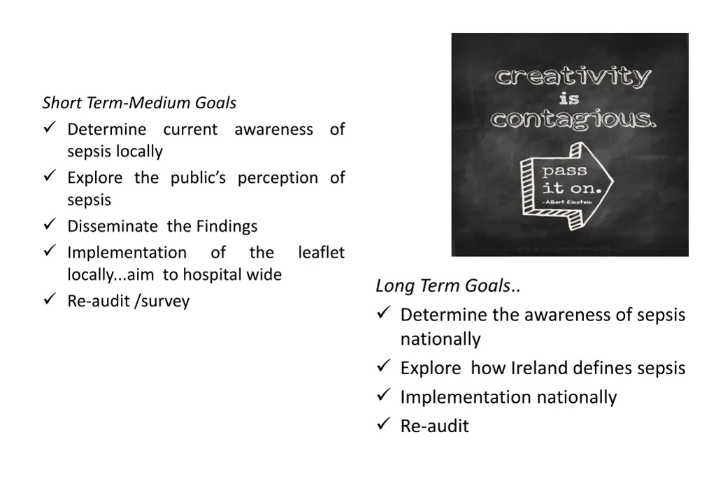 short term medium goals determine current
