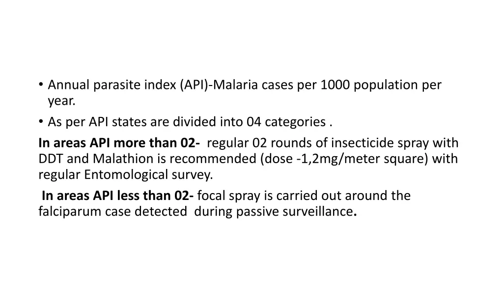 annual parasite index api malaria cases per 1000
