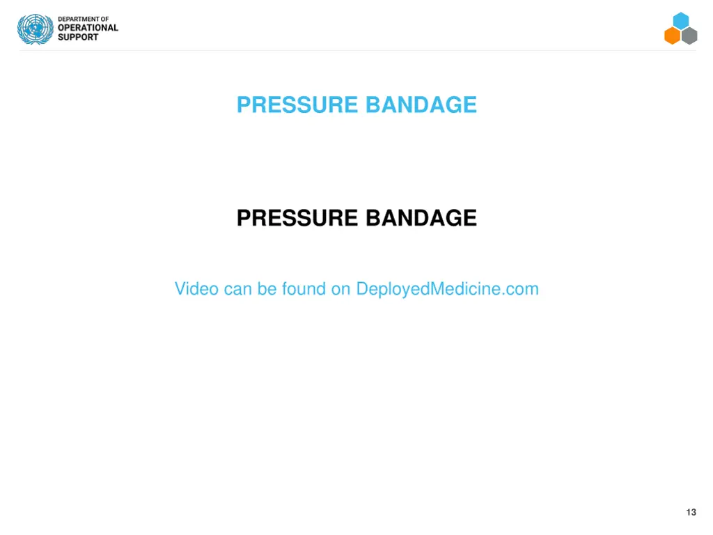 pressure bandage