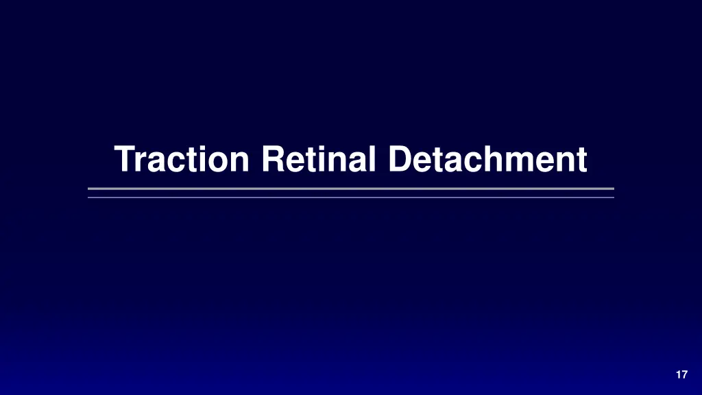 traction retinal detachment