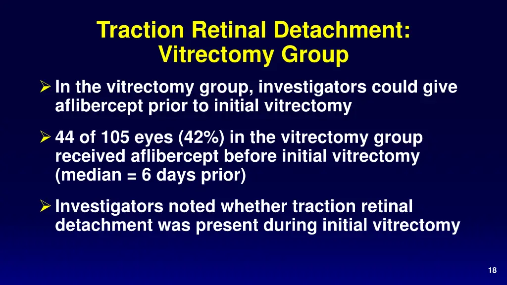 traction retinal detachment vitrectomy group