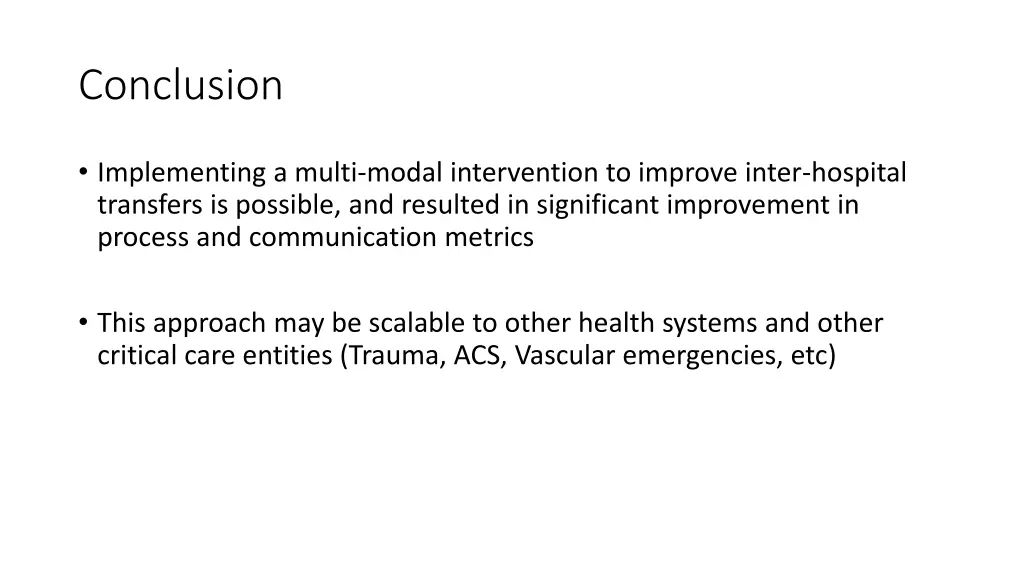 conclusion
