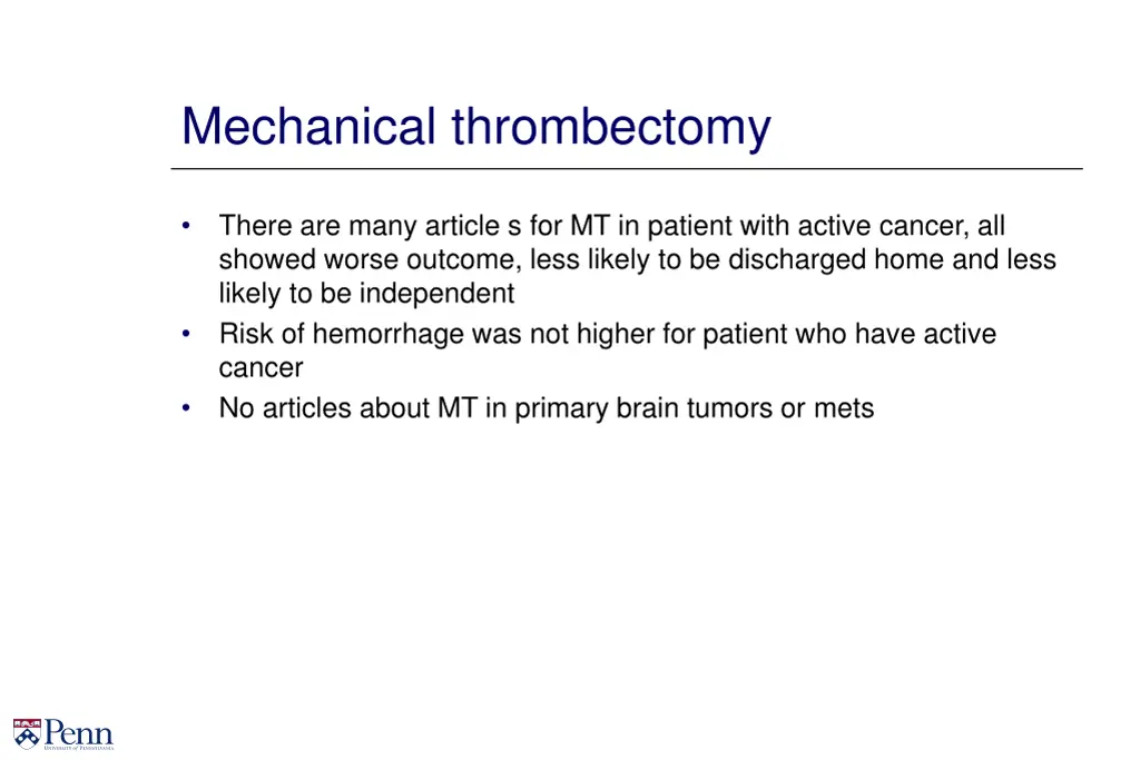 mechanical thrombectomy
