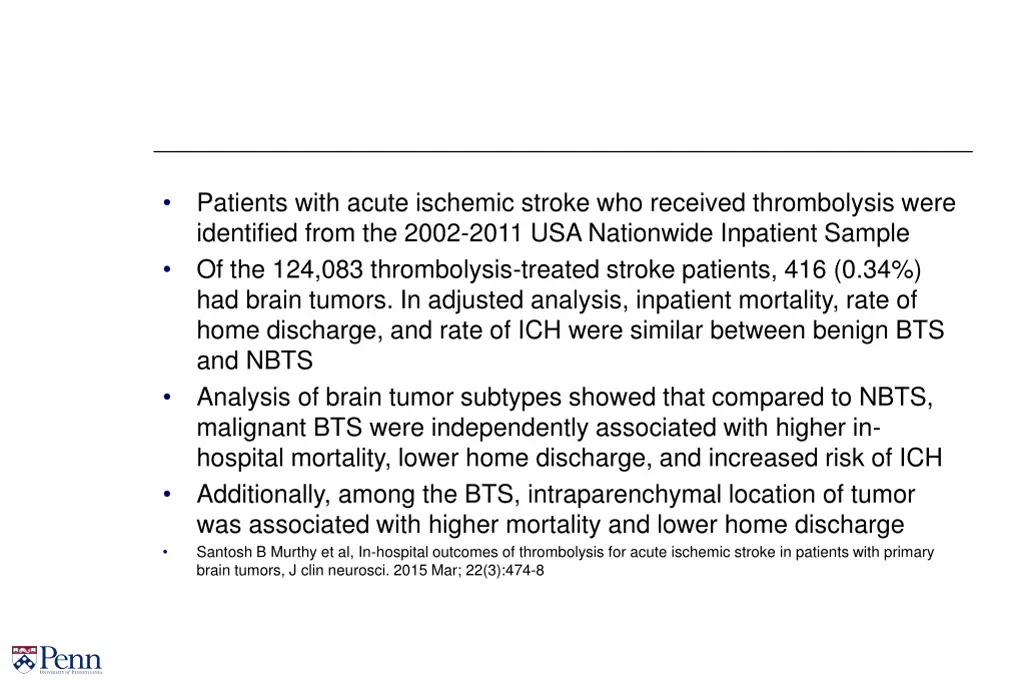 patients with acute ischemic stroke who received