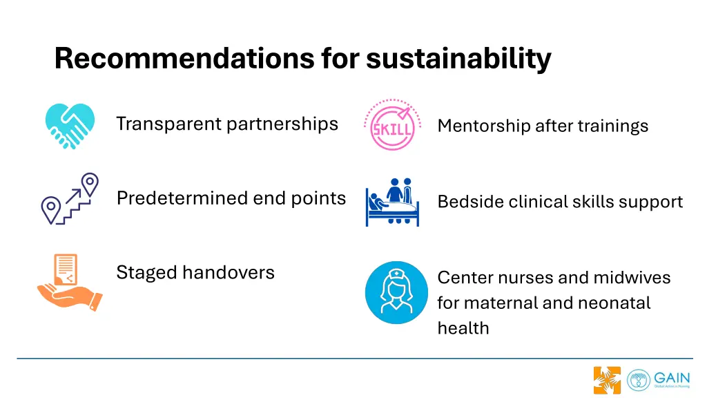 recommendations for sustainability