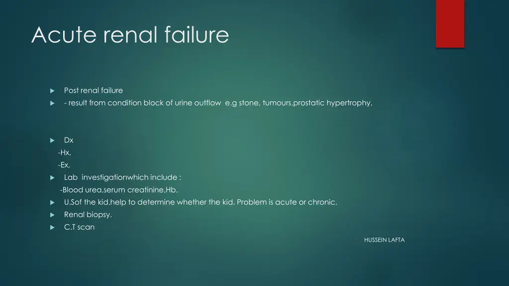 acute renal failure 1