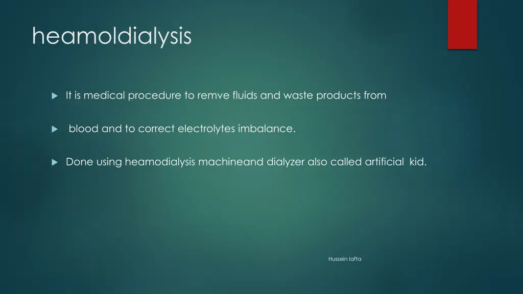 heamoldialysis