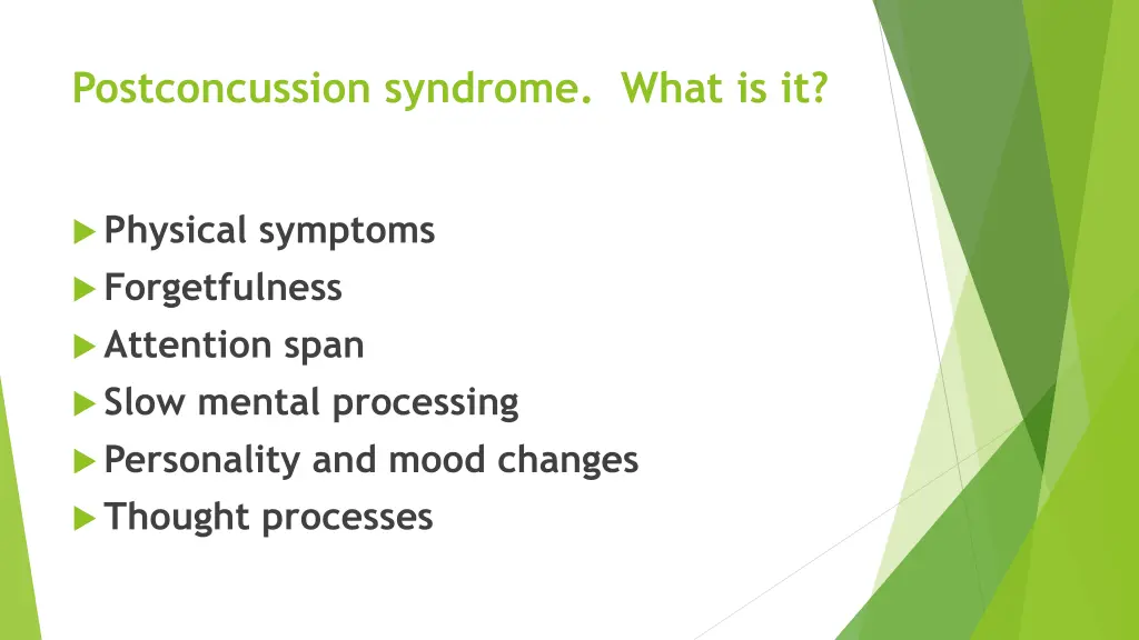 postconcussion syndrome what is it