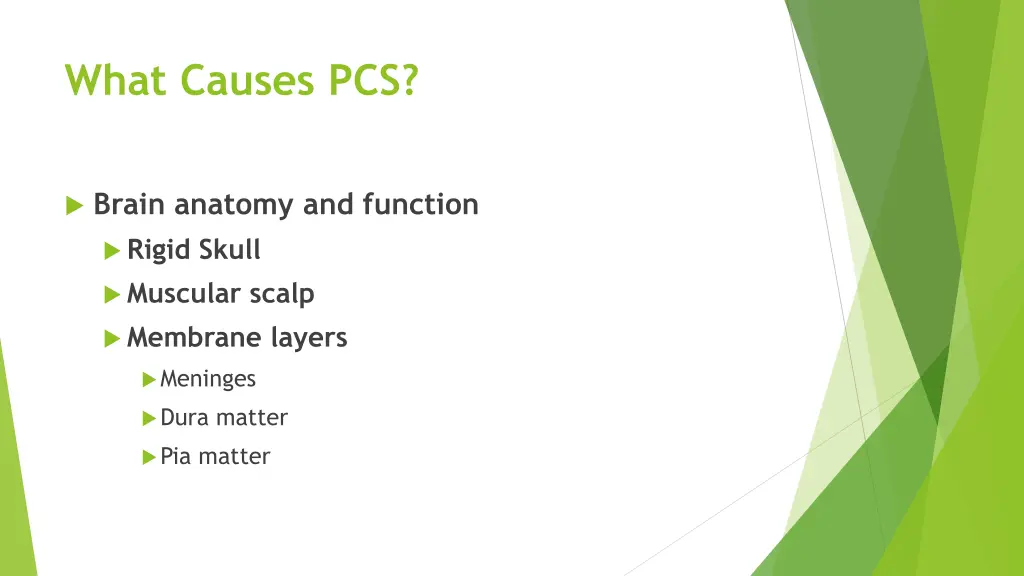 what causes pcs