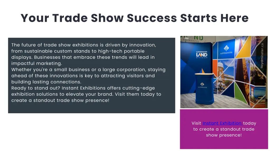 your trade show success starts here