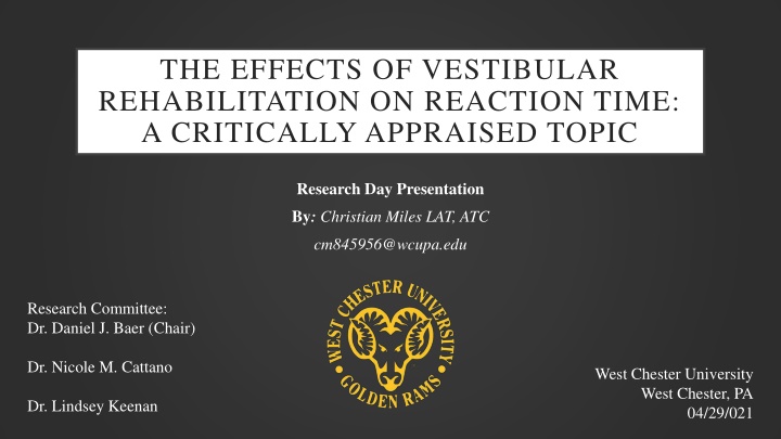 the effects of vestibular rehabilitation