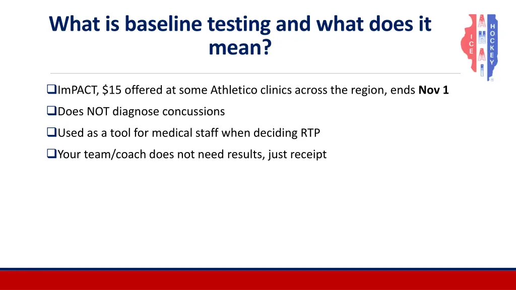 what is baseline testing and what does it mean