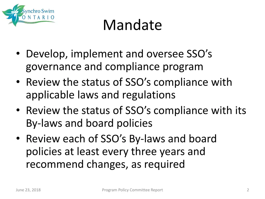 mandate