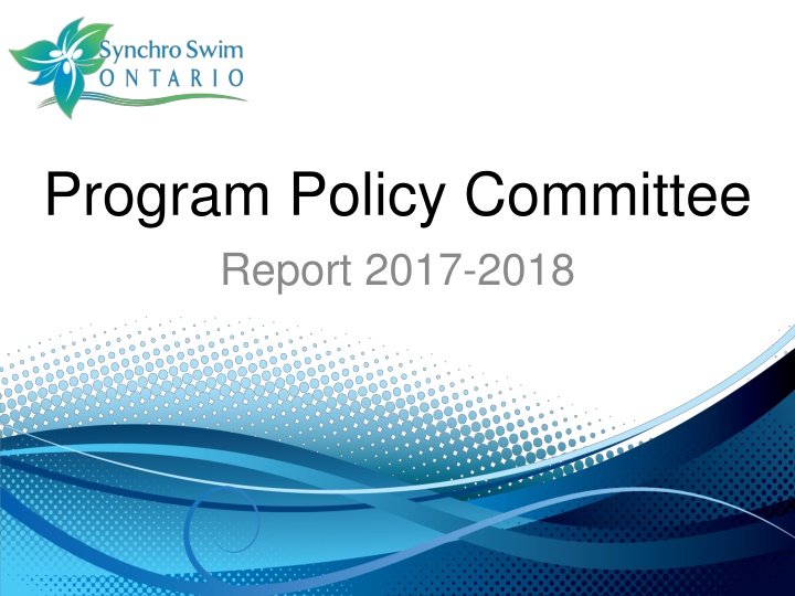program policy committee report 2017 2018