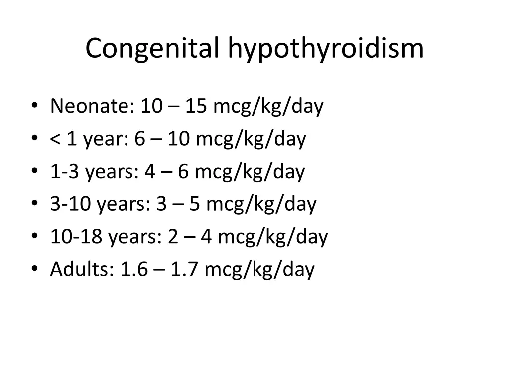 congenital hypothyroidism