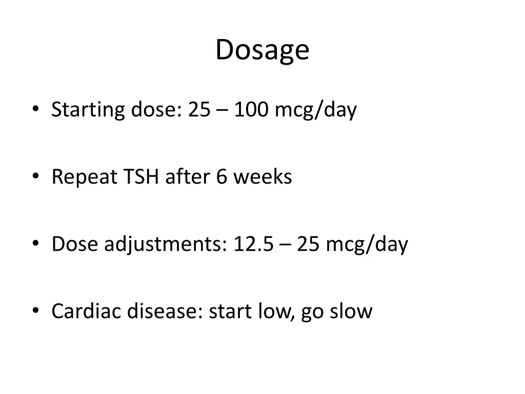 dosage