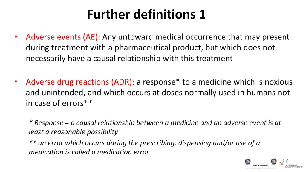 further definitions 1