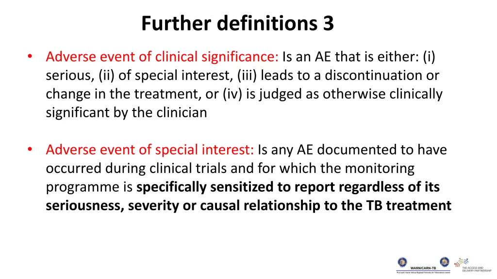 further definitions 3