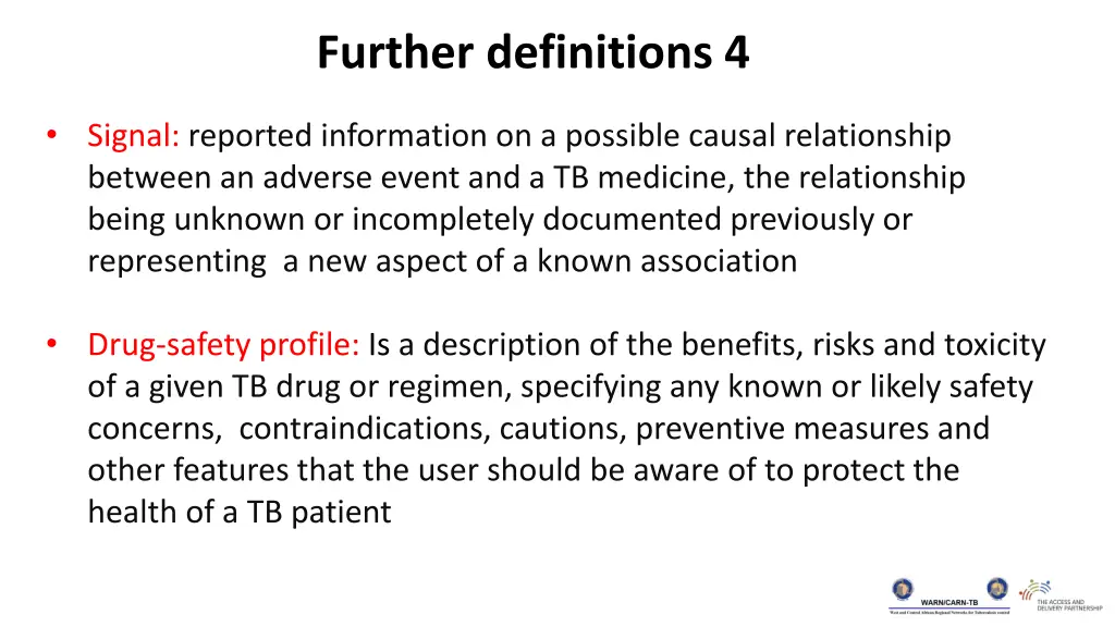 further definitions 4