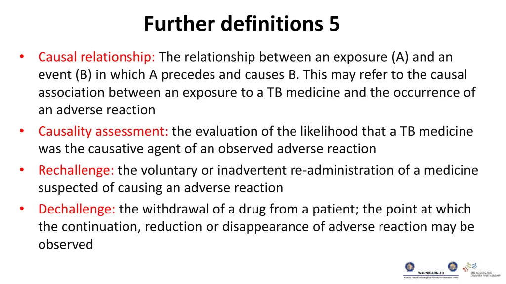 further definitions 5