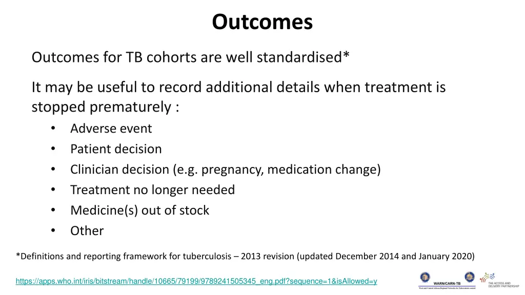 outcomes