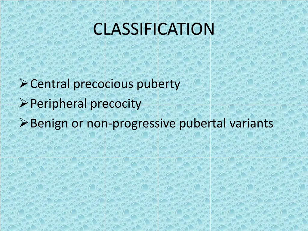 classification