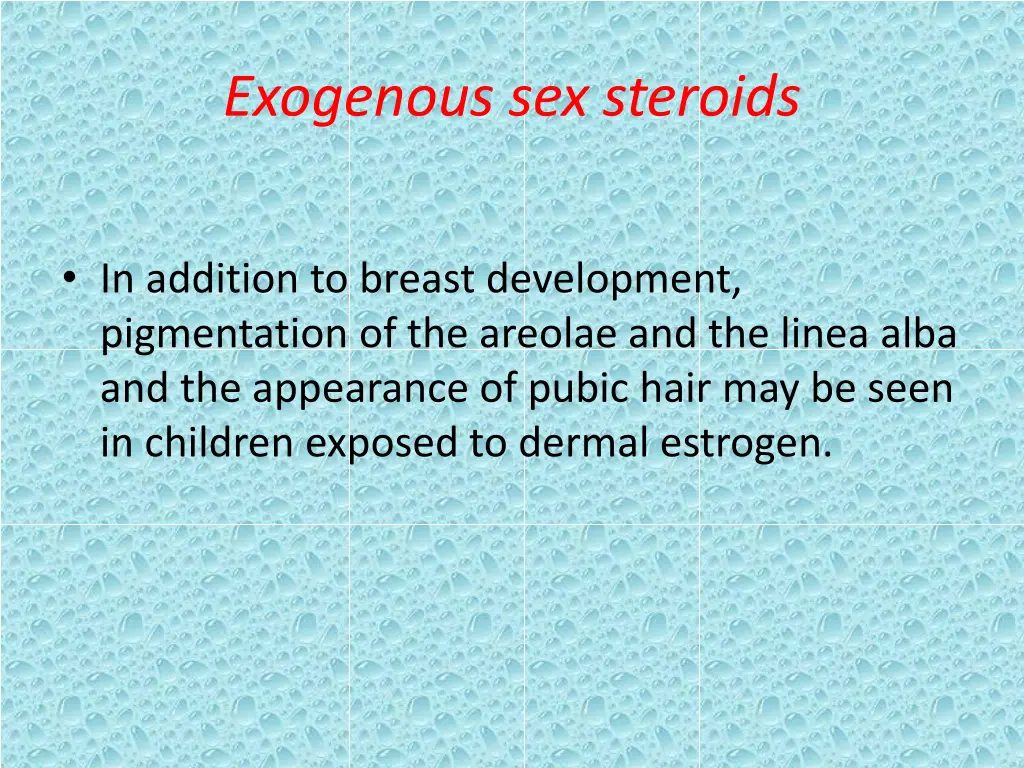 exogenous sex steroids 2