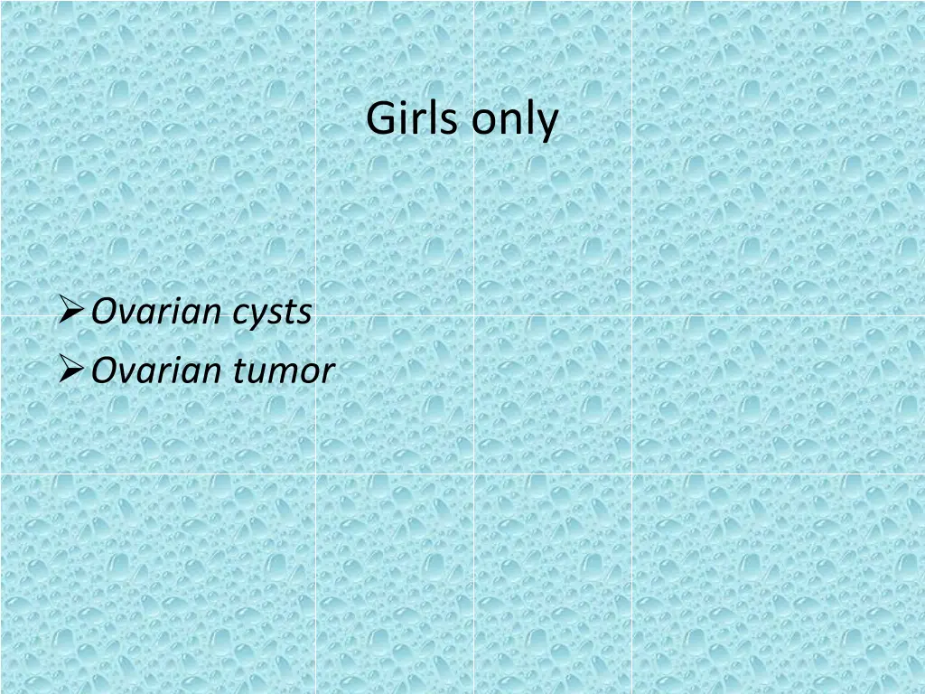 girls only