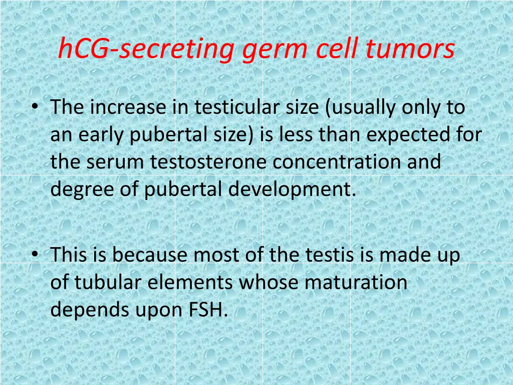 hcg secreting germ cell tumors 1