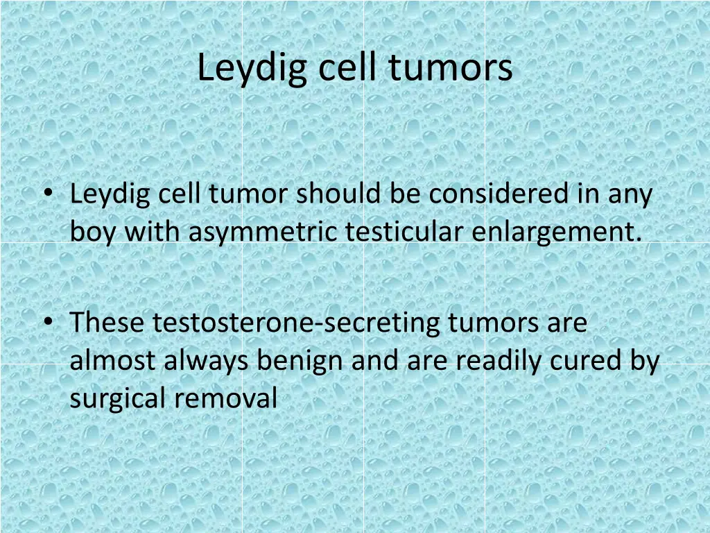 leydig cell tumors