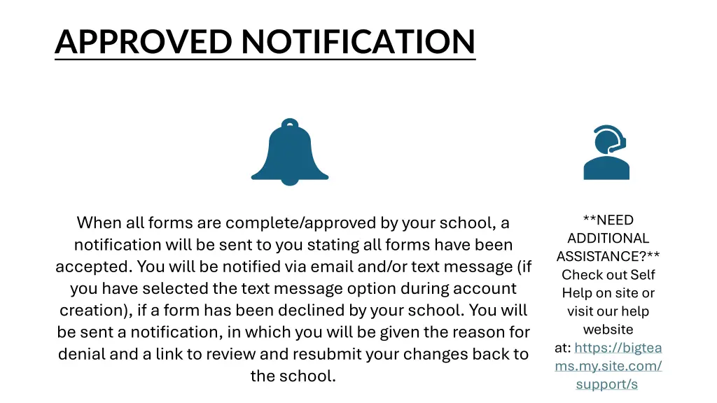 approved notification