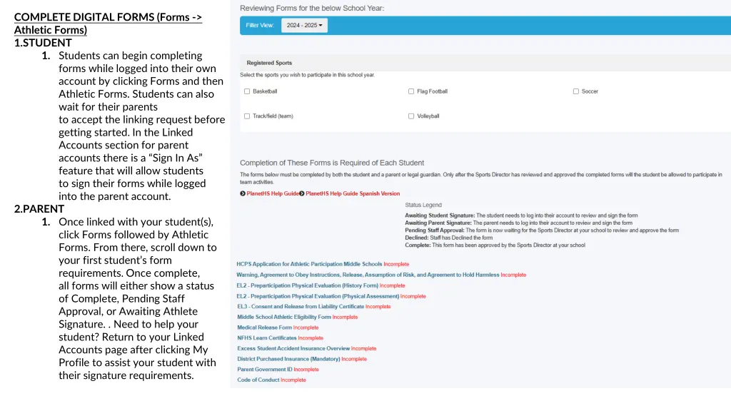 complete digital forms forms athletic forms
