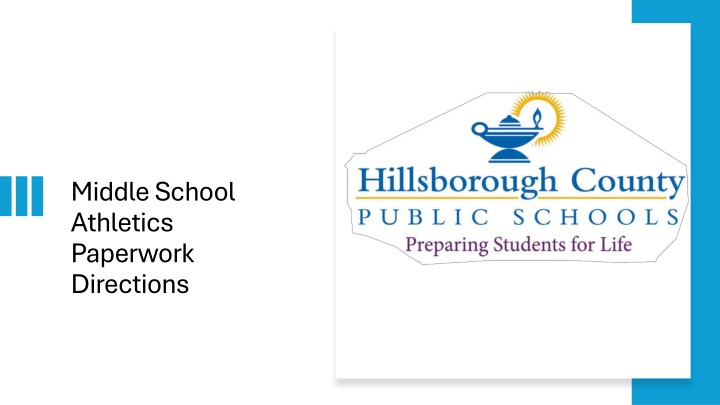 middle school athletics paperwork directions