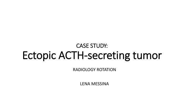 case study case study secreting tumor