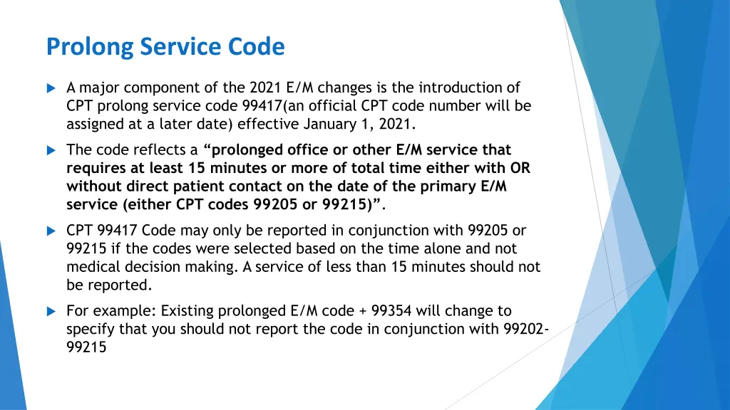 prolong service code