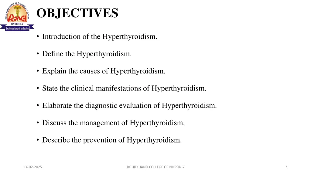 objectives