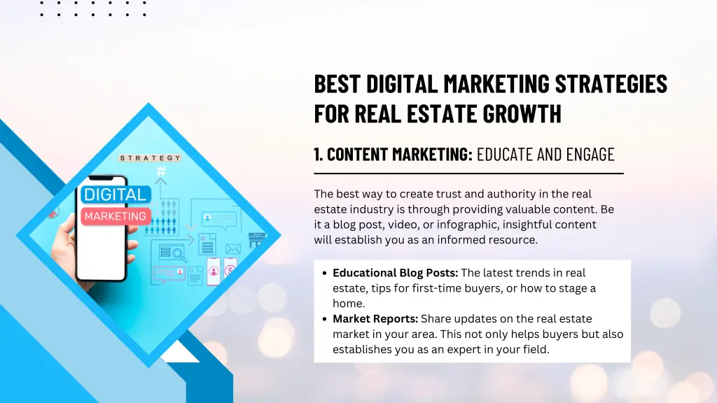 best digital marketing strategies for real estate