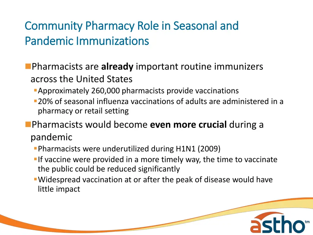 community pharmacy role in seasonal and community