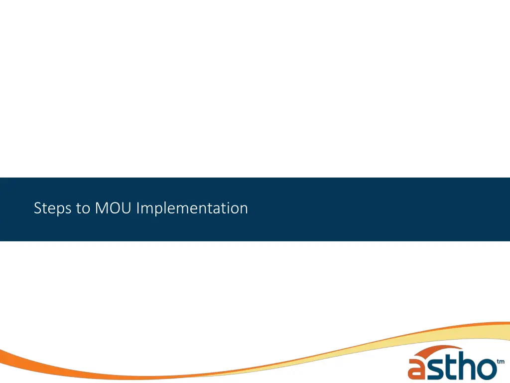 steps to mou implementation