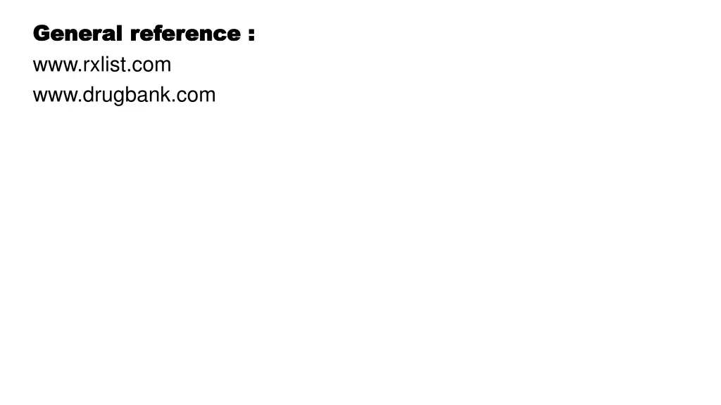 general reference general reference www rxlist