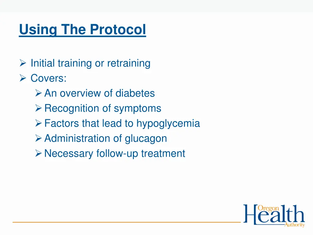 using the protocol