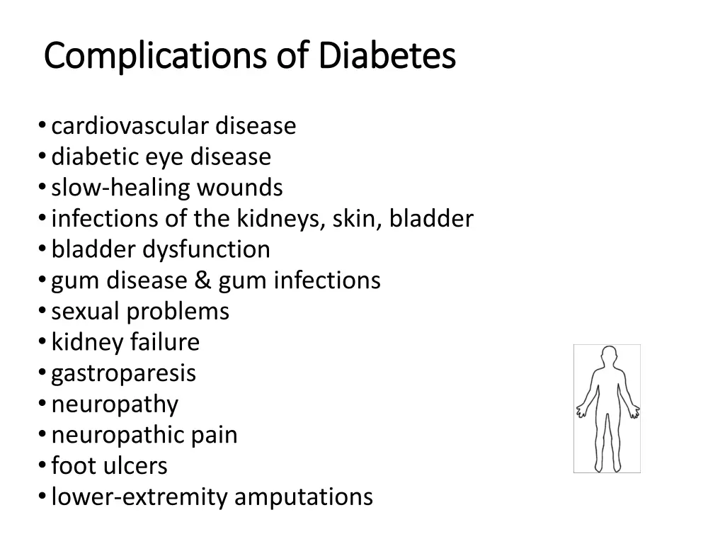 complications of complications of diabetes