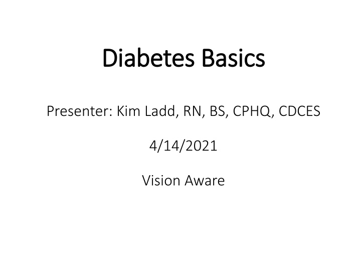 diabetes basics diabetes basics
