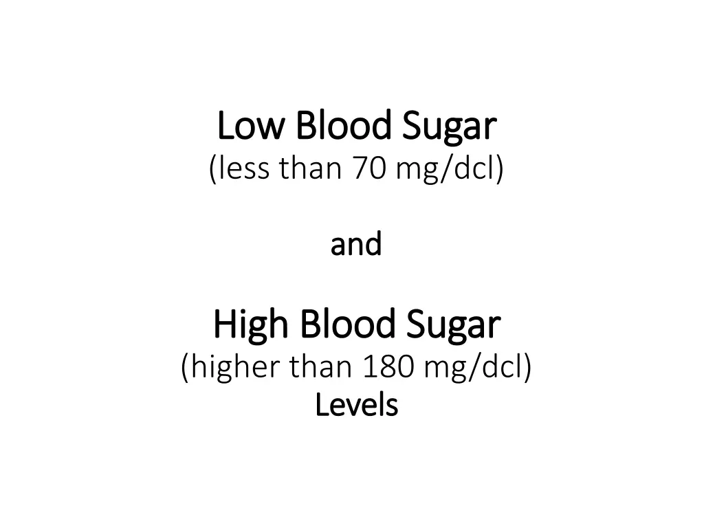 low blood sugar low blood sugar less than
